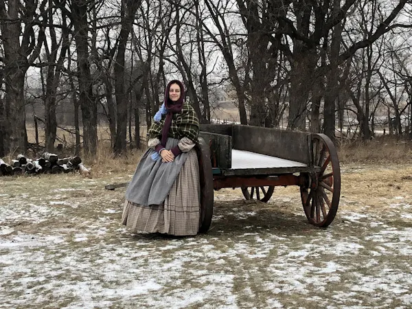 spoke, costume, cart, winter