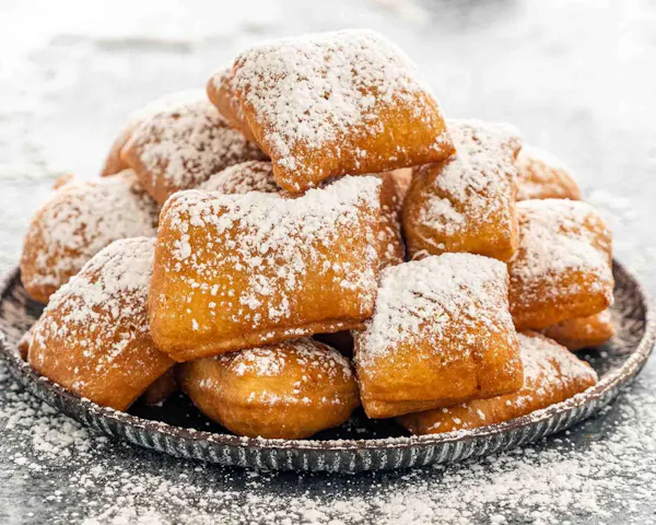 food, fried food, powdered sugar, beignet, ingredient, cooking