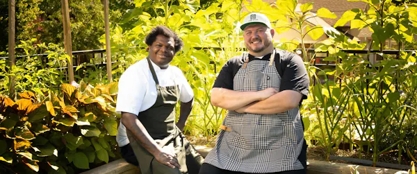 chef, apron, overall, cook