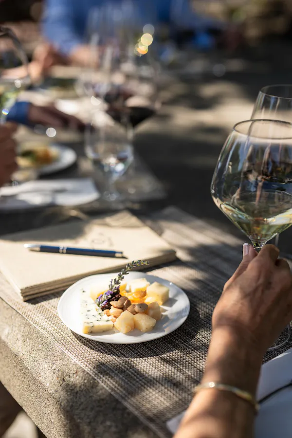 tableware, drinkware, stemware, wine glass, food, serveware