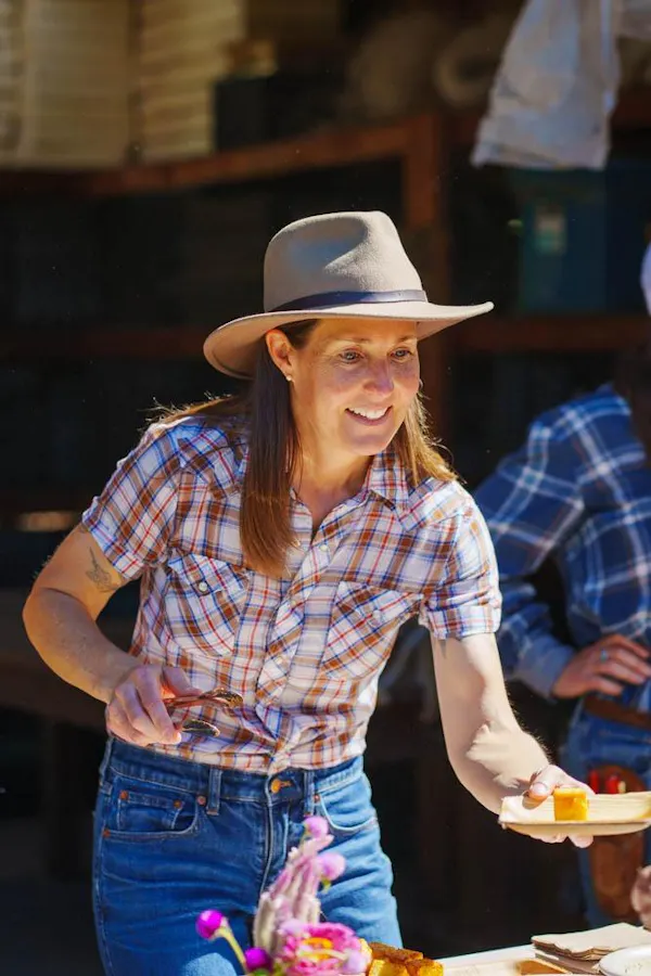 hat, headgear, sun hat, cowboy hat, plaid, denim