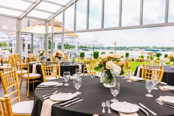tablecloth, chair, flower arranging, chiavari chair, restaurant, banquet