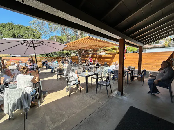 furniture, table, chair, restaurant, shade, outdoor table
