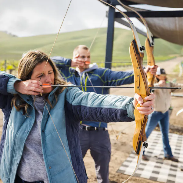 recreation, outdoor recreation, people in nature, bow, bow and arrow, adventure