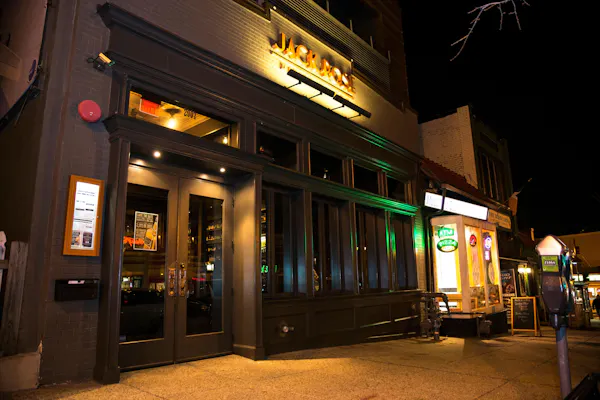 night, building, restaurant