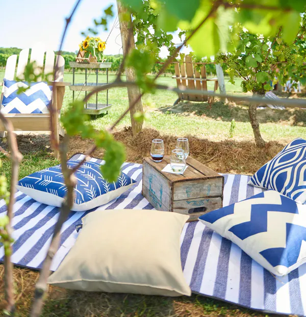blue, furniture, outdoor furniture, cushion, linens, chair
