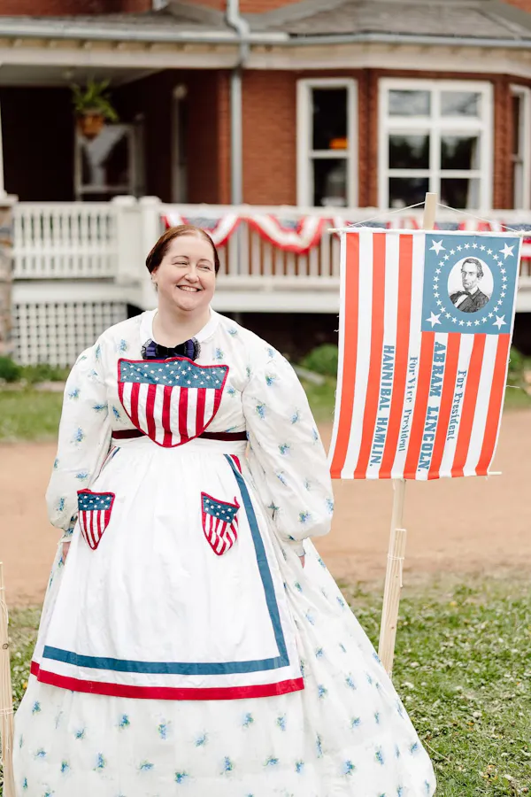 dress, one-piece garment, flag of the united states, costume, gown, tradition