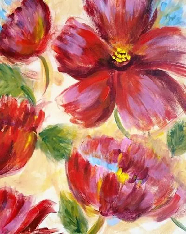 flower, art, petal, art paint, pink, watercolor painting