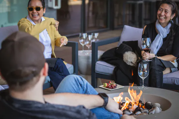furniture, tableware, drinkware, sitting, table, sharing