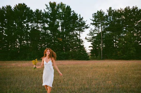 grass, green, plants, summer, grassland, dress