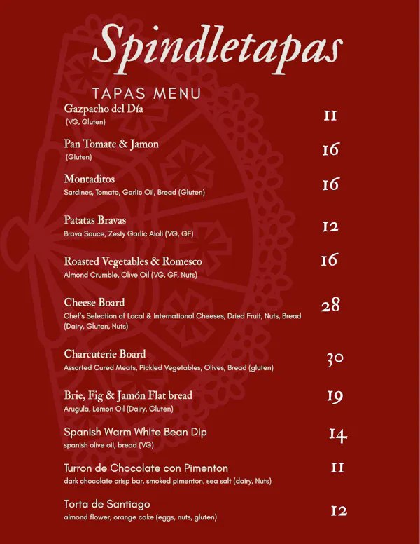 font, restaurant menu