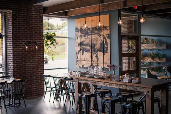 room, building, restaurant, furniture, table, lighting