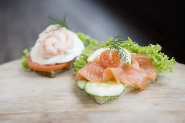 food, ingredient, seafood, salmon, finger food, smoked salmon