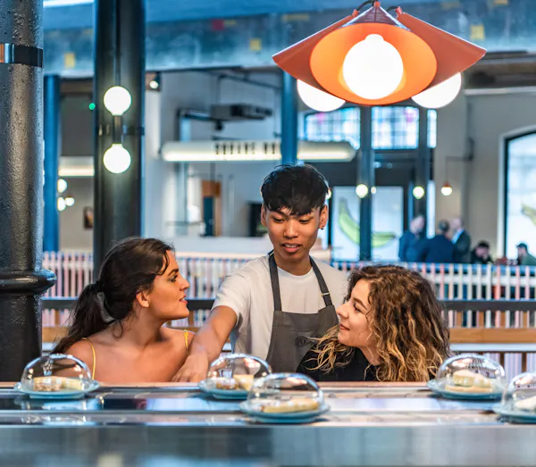 lighting, restaurant, light fixture, customer, chef