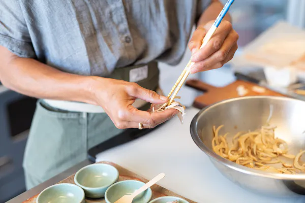 tableware, chopsticks, kitchen utensil, cooking, ingredient, bowl