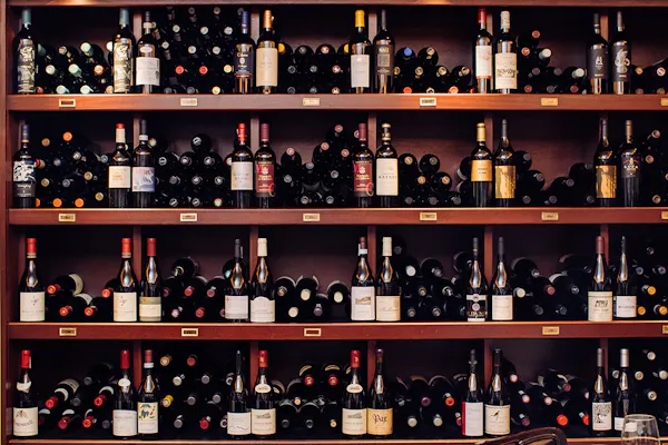 bottle, alcoholic drink, shelving, glass bottle, wine bottle, wine cellar