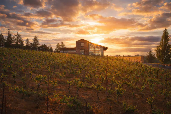 rural area, land lot, morning, dusk, sunlight, cottage