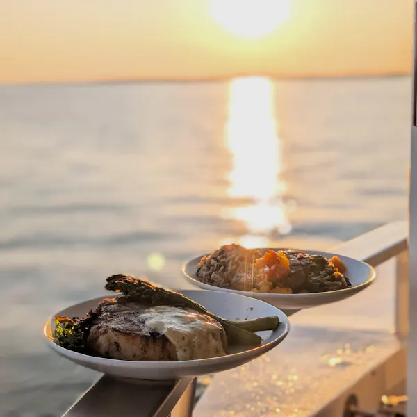 tableware, food, serveware, sea, dishware, sunrise