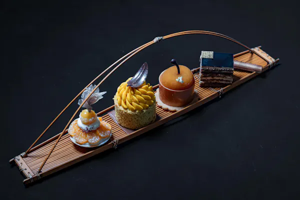 culinary arts, food, boat, garnish, finger food, cooking
