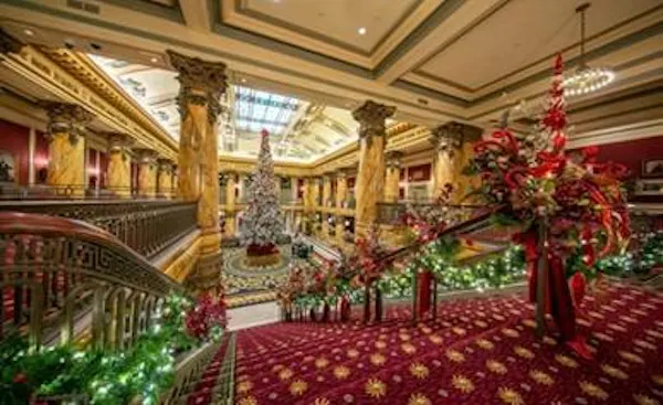 christmas decoration, lighting, christmas day, christmas tree, ornament, lobby