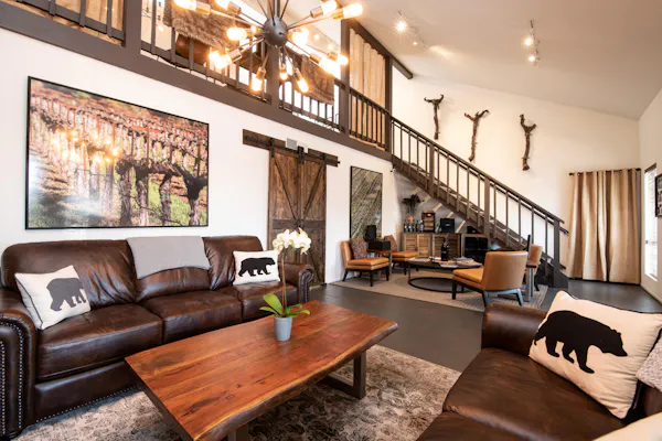 wall, wood, furniture, flooring, ceiling, couch