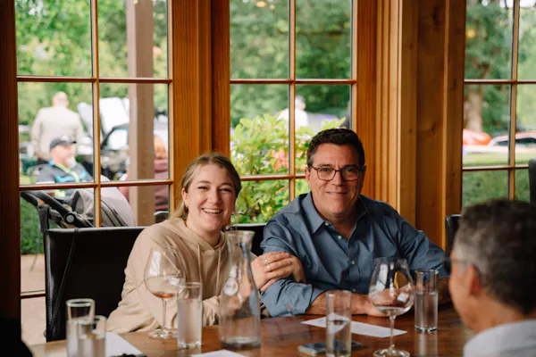 glasses, tableware, smile, table, drinkware, wine glass