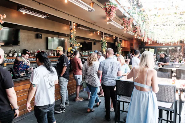 crowd, restaurant, party, customer, chair, bar