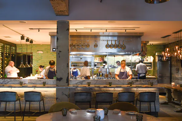 restaurant, furniture, table, chair, customer, food