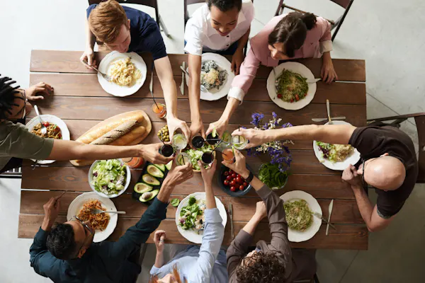 food, tableware, table, plate, sharing, recipe