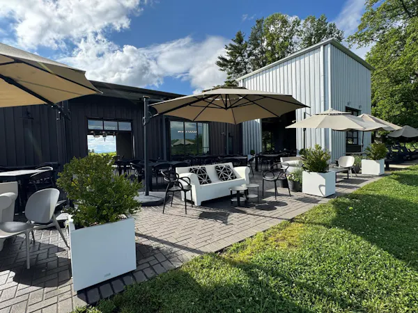 shade, outdoor furniture, umbrella, outdoor table, yard, landscaping