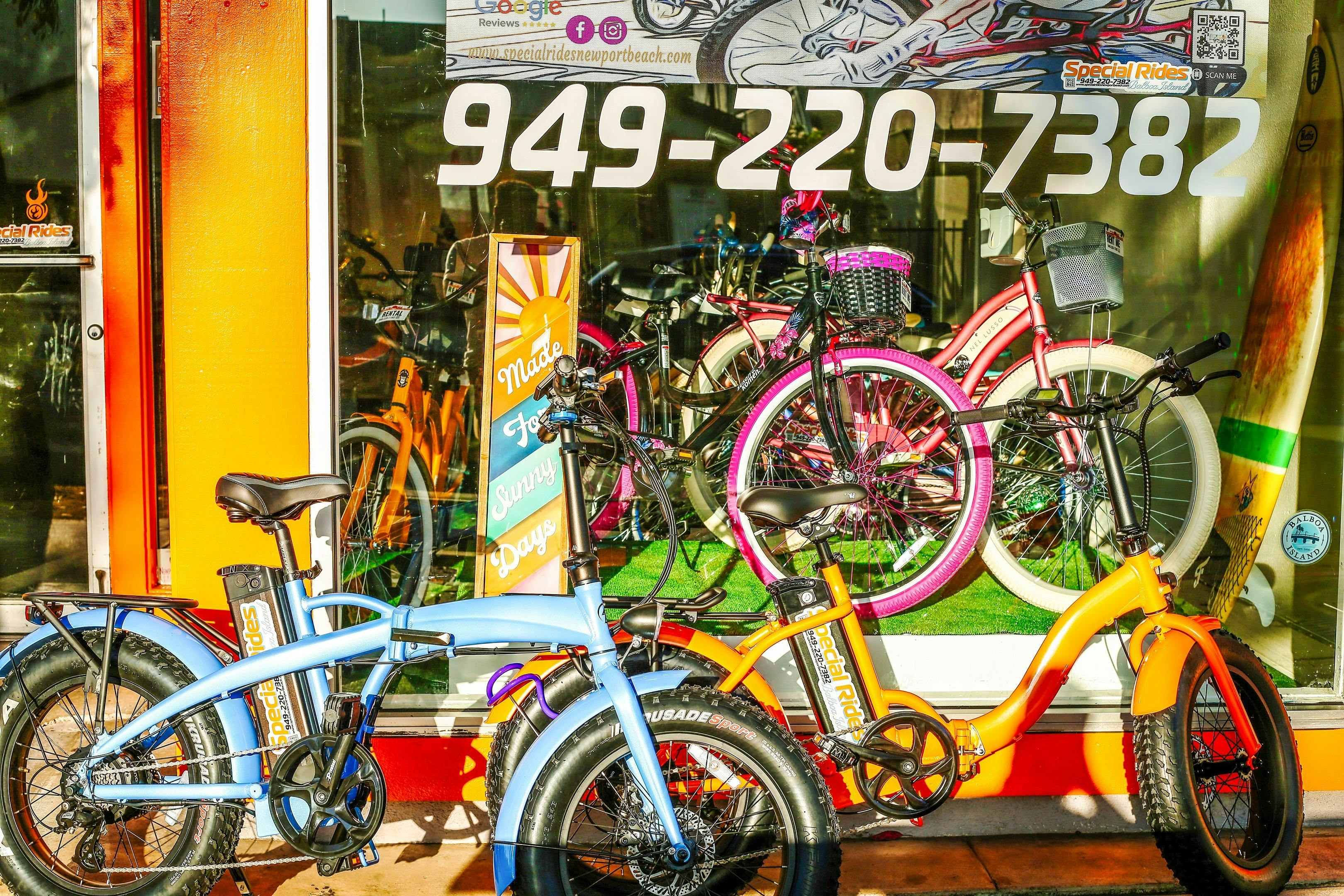 Special Rides Electric Bicycle Rentals Newport Beach California