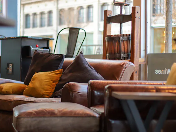 furniture, couch, living room, daybed, hardwood, chair