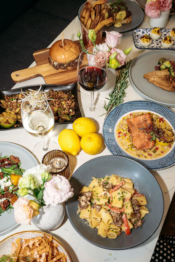 food, tableware, ingredient, dishware, table, plate