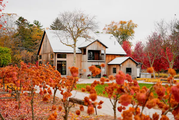 house, home, cottage, garden, autumn, farmhouse