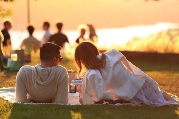 summer, happiness, picnic, recreation, people in nature, leisure