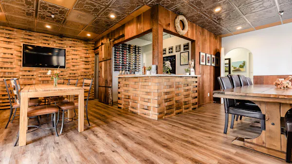 furniture, property, cabinetry, table, wood, building