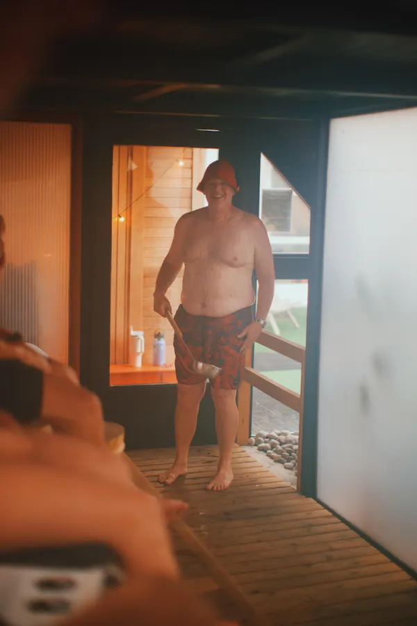 muscle, barechestedness, hardwood, wood stain, barefoot, foot
