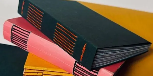 red, paper product, paper, orange, office supplies, book