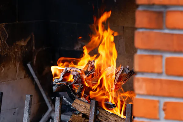 flame, fire, heat, orange, fireplace, building material