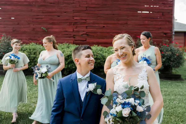 blue, happiness, formal wear, dress, bride, event