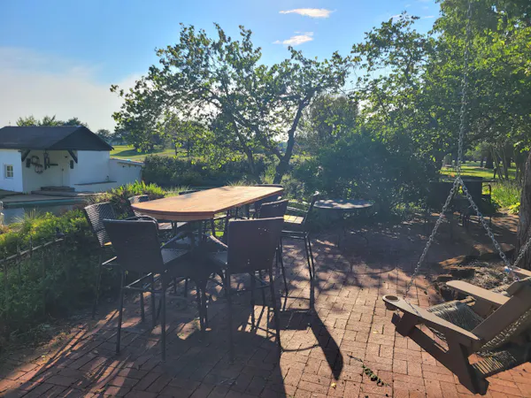 furniture, table, outdoor furniture, outdoor table, sunlight, chair