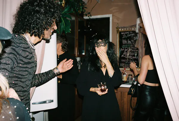 gesture, style, fashion design, curtain, flash photography, black hair
