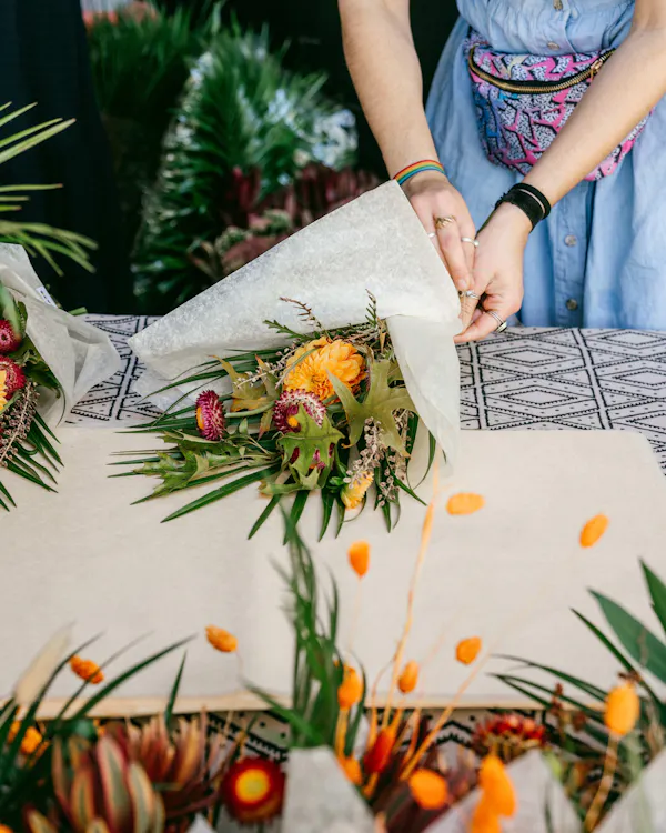 plant, orange, textile, gesture, tableware, creative arts