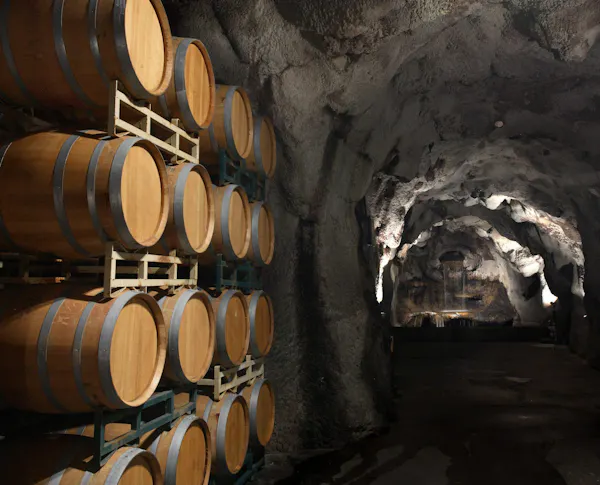 barrel, winery, wine cellar, cave, keg, tunnel