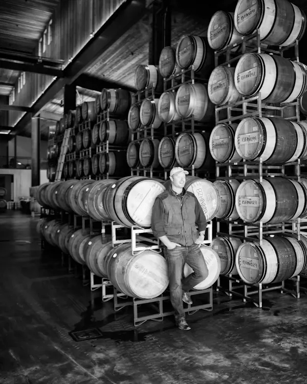barrel, winery, wine cellar, brewery, monochrome, mass production
