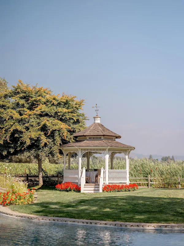 plants, gazebo, garden, shrub, pavilion, spring