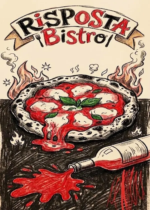 pizza cheese, ingredient, illustration, pizza, poster, meat