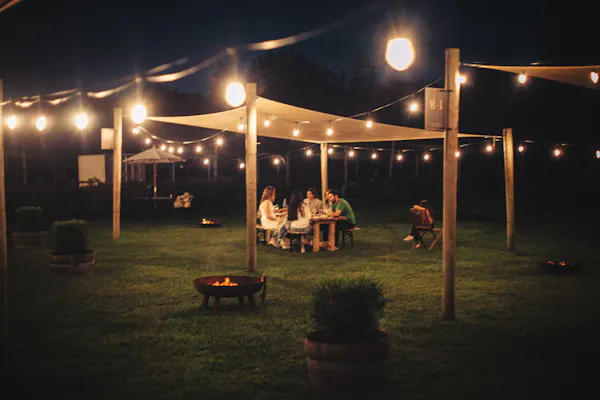 shade, pole, lawn, canopy, lantern