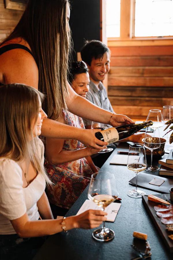 tableware, table, window, interaction, plate, wine glass