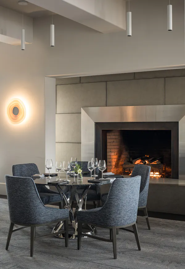 furniture, chair, light fixture, table, chandelier, grey